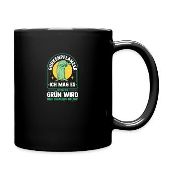 Jardinier Concombre Jardin fermier - Mug uni - noir - Droite
