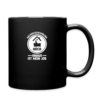 Roofing training apprentice Auzbi roofer - Full Colour Mug - black - Right