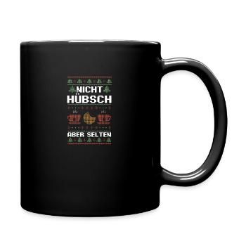 Weihnachtsmann Weihnachtsfest Ugly Christmas - Tasse einfarbig - Schwarz - Rechts