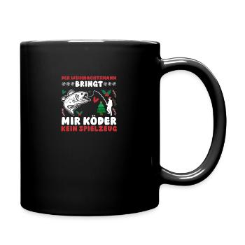 Santa Claus Fishing Christmas Party Christmas - Full Colour Mug - black - Right