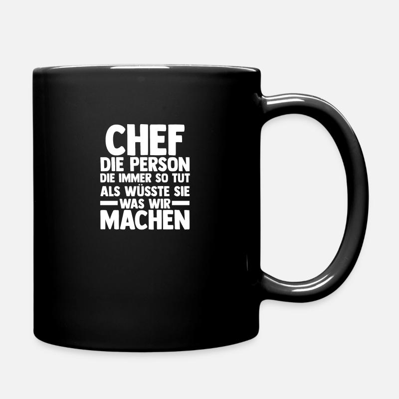 Teamleiter Chef Abschied - Tasse einfarbig - Schwarz