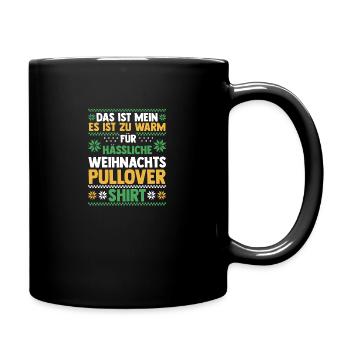Weihnachtsmann Weihnachten Hässliche Weihnachten - Tasse einfarbig - Schwarz - Rechts