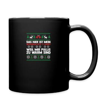 Santa Claus Christmas Ugly Christmas - Full Colour Mug - black - Right