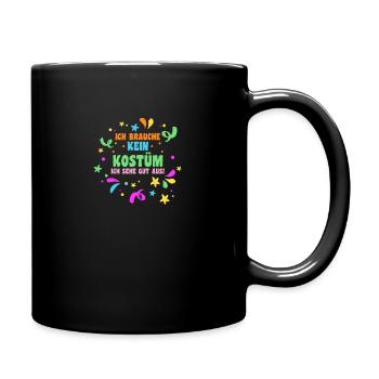 Costume de carnaval Carnaval - Mug uni - noir - Droite