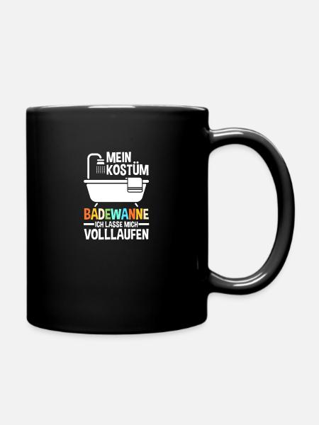 Jecken Fasching Karneval - Tasse einfarbig - Schwarz