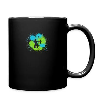 Archer Tir à l’arc - Mug uni - noir - Droite