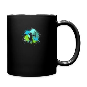 Archer Tir à l’arc - Mug uni - noir - Droite