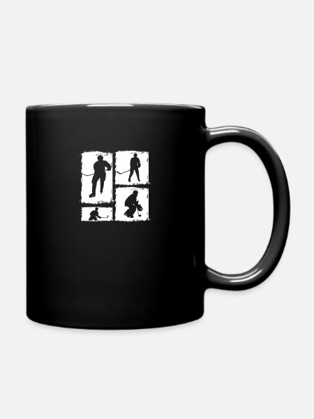 Eishockeyspieler Eishockey - Tasse einfarbig - Schwarz