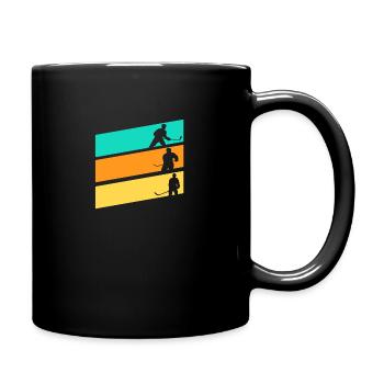 Eishockeyspieler Eishockey - Tasse einfarbig - Schwarz - Rechts