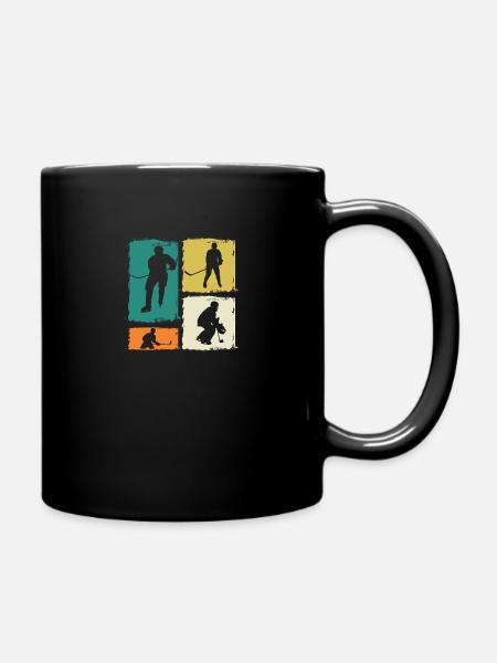 Eishockeyspieler Eishockey - Tasse einfarbig - Schwarz
