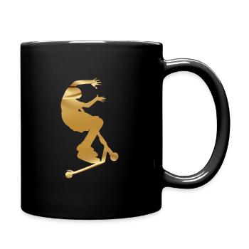 Freestyle-Roller - Tasse einfarbig - Schwarz - Rechts