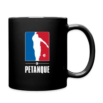 T shirt Bouliste Petanque - Français - idée cadeau - Mug uni - noir - Droite