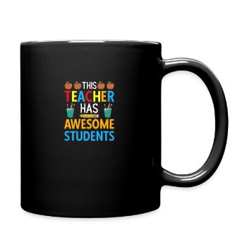 Lehrer Schulalltag Vintage Bildung Unterricht - Tasse einfarbig - Schwarz - Rechts