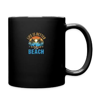 Holliday Party Travel Vintage Urlaub Souvenir - Tasse einfarbig - Schwarz - Rechts