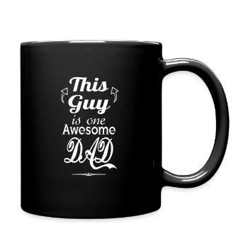 This guy is one awesome dad - Full Colour Mug - black - Right