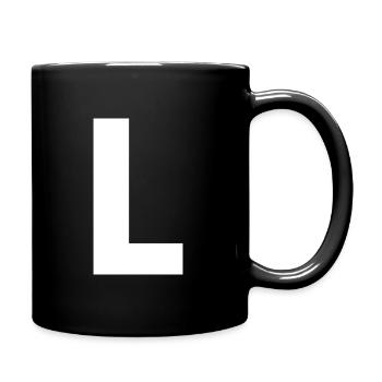 L - Full Colour Mug - black - Right