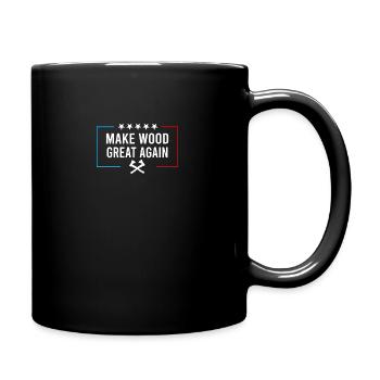 Zimmermann Schreiner Sägen Handwerker Sprüche - Tasse einfarbig - Schwarz - Rechts
