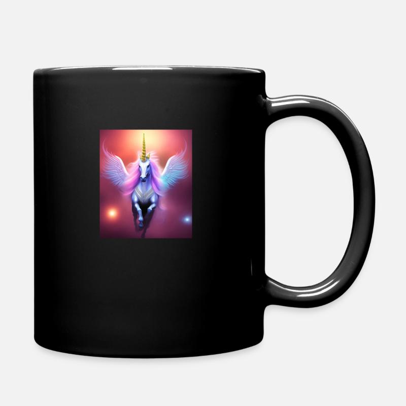Einhorn - Tasse einfarbig - Schwarz
