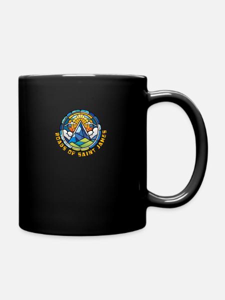 Straßen von St. Jakobus Glasmalerei - Tasse einfarbig - Schwarz