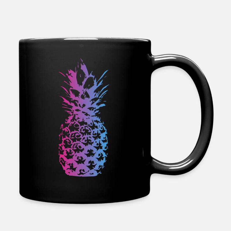 Ananas - Tasse einfarbig - Schwarz