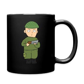 Logo JanneMasa - Mug uni - noir - Droite
