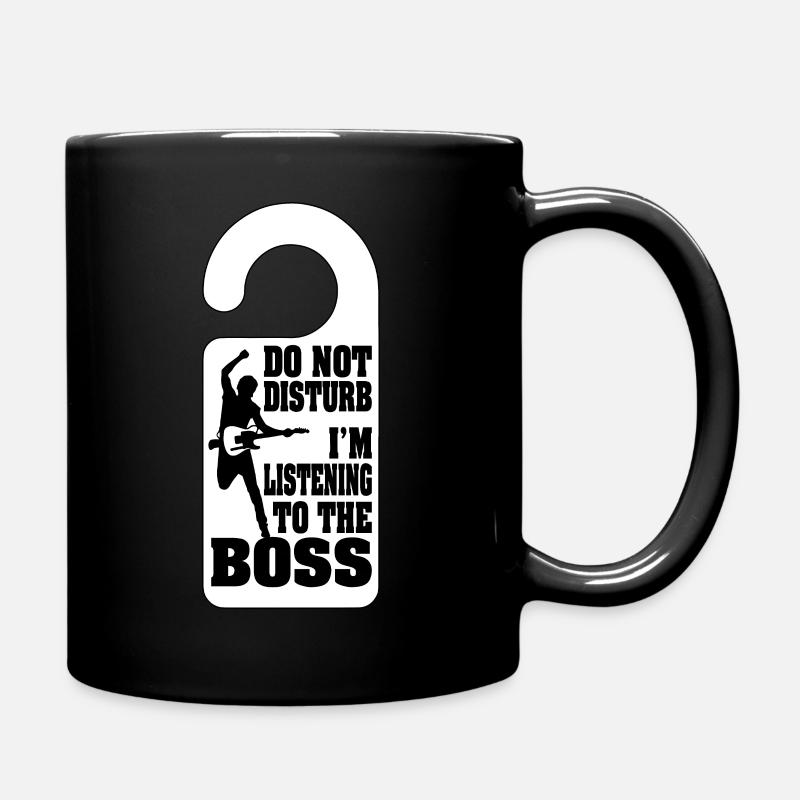 Ne pas déranger J’écoute le patron - Mug uni - noir