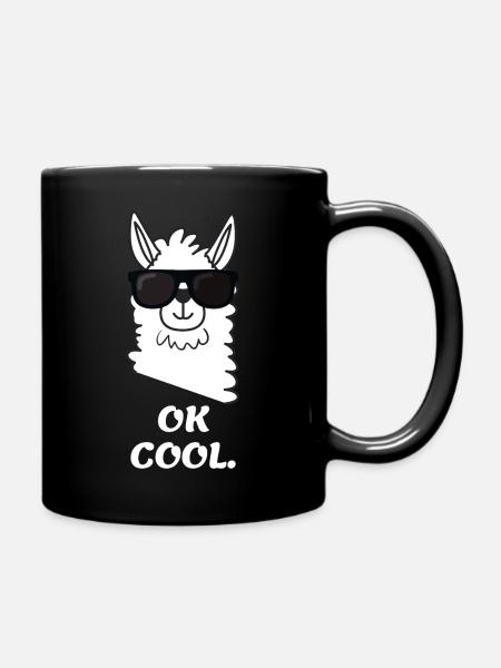 Chemise Lama Cool Lama Spruch Lama Sonnenbrille - Mug uni - noir
