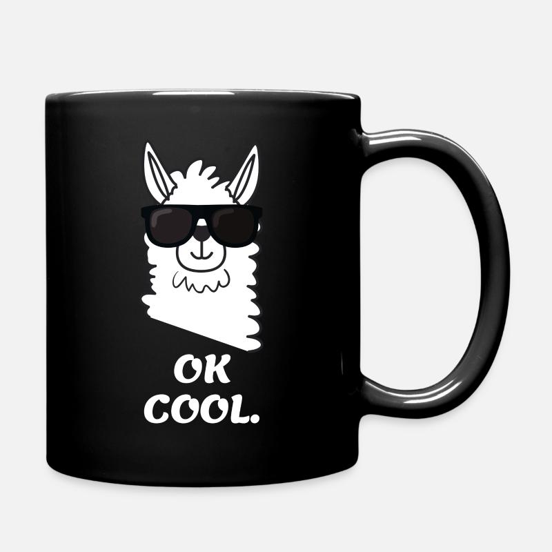 Chemise Lama Cool Lama Spruch Lama Sonnenbrille - Mug uni - noir