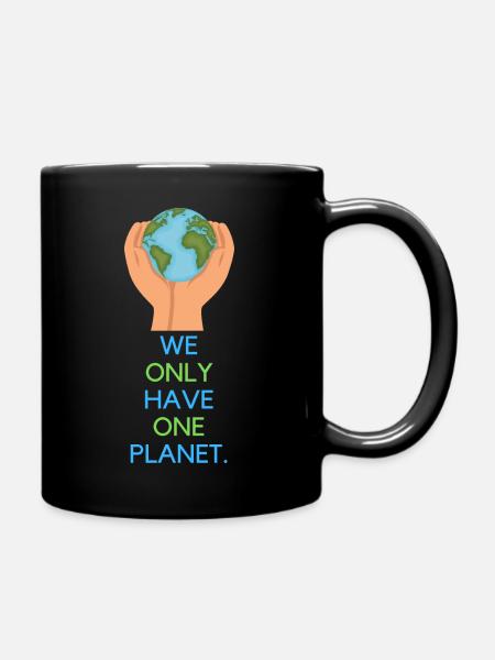 umwelt9 - Tasse einfarbig - Schwarz