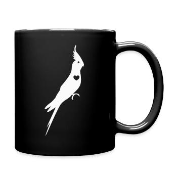 I Love Sittiche - Tasse einfarbig - Schwarz - Rechts