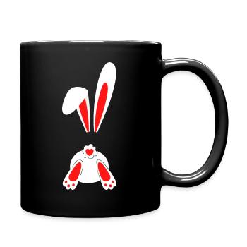 Süßes Seil Kaninchen BDSM - Tasse einfarbig - Schwarz - Rechts