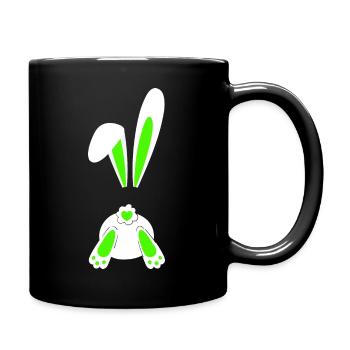 Süßes Seil Kaninchen BDSM - Tasse einfarbig - Schwarz - Rechts