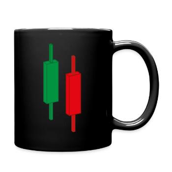 Trading - Candles - Stocks - Full Colour Mug - black - Right