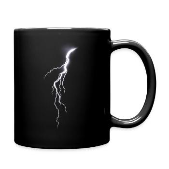 Lightning Bolt Flash - Full Colour Mug - black - Right