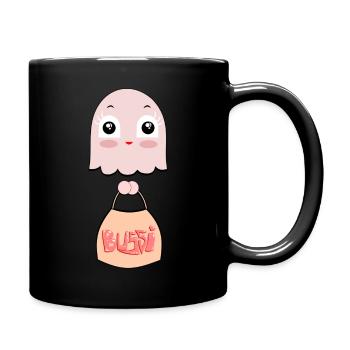 BUSSI - Qualle** - Tasse einfarbig - Schwarz - Rechts