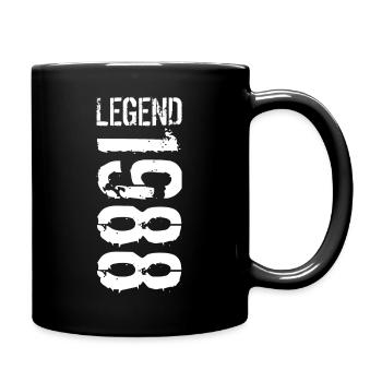 Legend 1988 white - Tasse einfarbig - Schwarz - Rechts