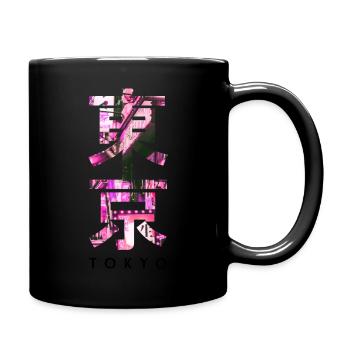 Tokio Japan Asien - Tasse einfarbig - Schwarz - Rechts