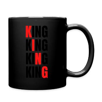 King - Tasse einfarbig - Schwarz - Rechts