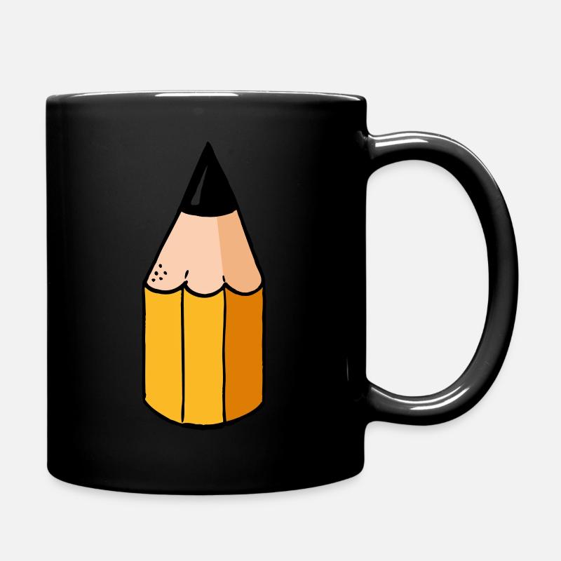 Bleistift - Tasse einfarbig - Schwarz