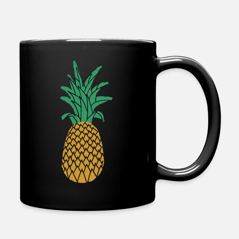 ananas - Tasse einfarbig - Schwarz