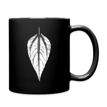 Leaf Jerusalem artichoke - WHITE - Full Colour Mug - black - Right