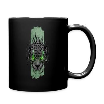 Emerald-Eyed Jaguar - Full Colour Mug - black - Right