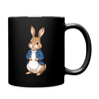 Mignon lapin marron 12 - Mug uni - noir - Droite