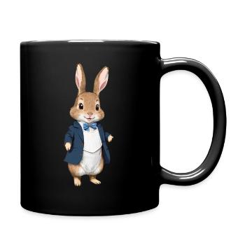 Mignon Lapin Marron 7 - Mug uni - noir - Droite