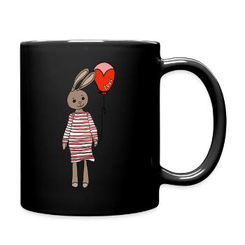 Osterfest - Tasse einfarbig - Schwarz - Rechts