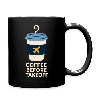 Hôtesse de l’air Personnel navigant commercial Life Aviation - Mug uni - noir - Droite