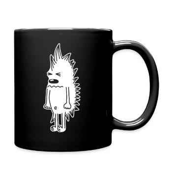 Mürrischer Igel – Kawaii Stachel Comic - Mug uni - noir - Droite
