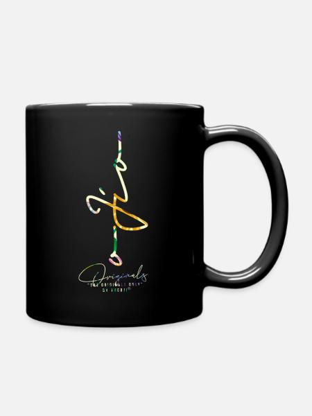 Ojio-The Originals Only-Ligne Dansante Colorée - Mug uni - noir
