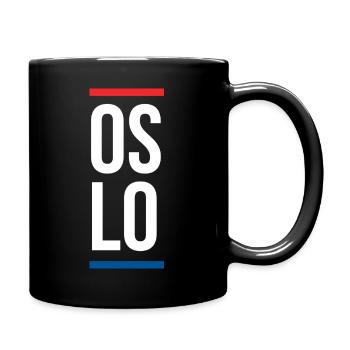 Oslo City Design  - Full Colour Mug - black - Right