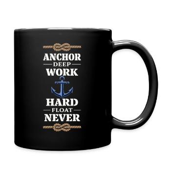 Seemannschaftsgeschenk Für Deckhand Ocean Work - Tasse einfarbig - Schwarz - Rechts